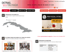 Tablet Screenshot of detrasdelafachada.com
